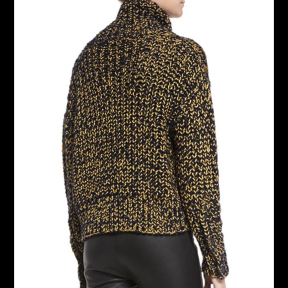 Rag & Bone Sandra Crop Melange Turtleneck Sweater - Picture 2 of 16